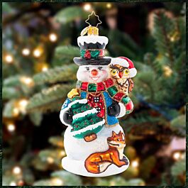 CHRISTOPHER RADKO 1021378 Woodland Friends Snowman