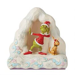 JIM SHORE HEARTWOOD CREEK 6010780 Grinch/Max Listen Mt.Crumpet
