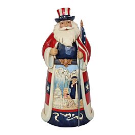 JIM SHORE HEARTWOOD CREEK 6001474 Star Spangled Santa