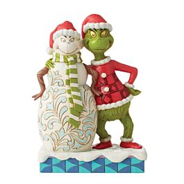 JIM SHORE HEARTWOOD CREEK 6012695 Grinch w/ Grinchy Snowman