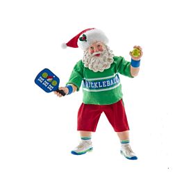 KURT ADLER FA0200 Fabriche Santa Playing Pickleball