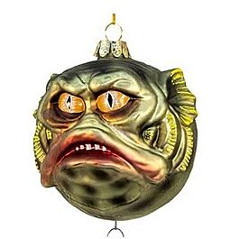 KURT ADLER GOR001 Fish Face Water Monster Ornament