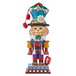 KURT ADLER HA0803 Fancy Cat Hollywood Nutcracker