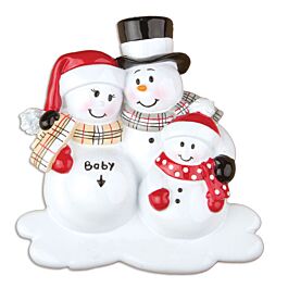 POLAR X OR8071 Were Expecting With One Child - Snowman Couple With Kid