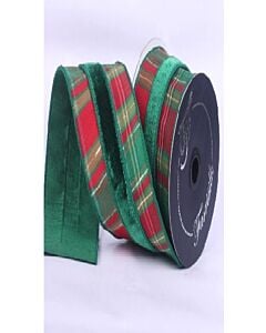 Green, Lime, and Red Plaid Plush, 1.5"