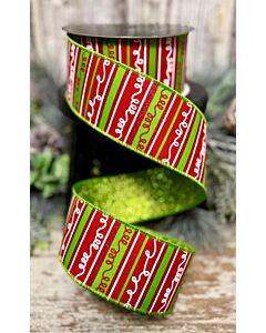Red and Lime Scrooge Squiggles