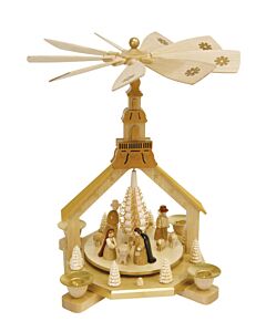Pyramid- Cathedral- Nativity Scene