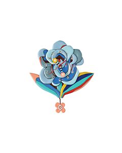 Blue Bloom Clock