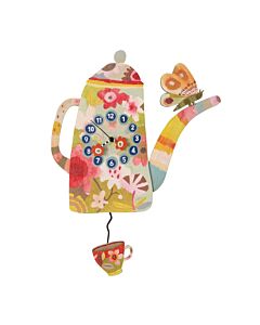 Cup of Time Wood Wall Clock