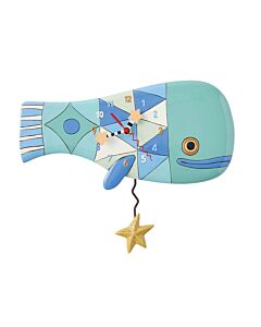 Patch Whale Wall Clock