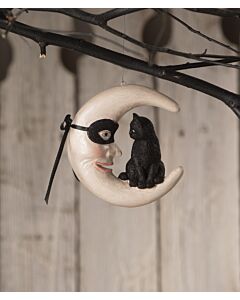 Cat on Moon Ornament
