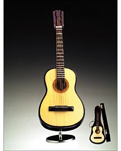 Steel String Guitar Miniature with Stand & Case