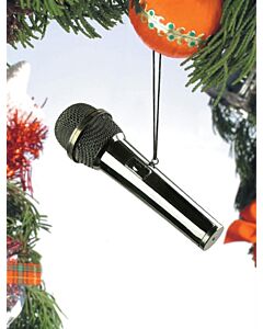 Black Mircophone Hanging Ornament
