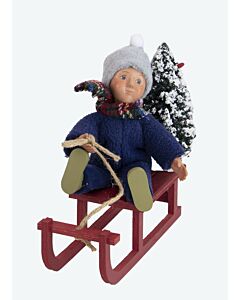 Toddler on Sled