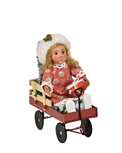 Toddler in Wagon