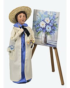 Artist Painting Flowers