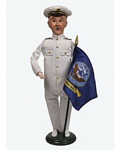 Navy Man w/ Flag