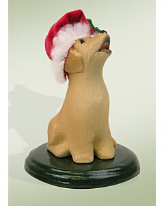 Yellow Labrador Caroling Dog