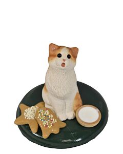Tabby with Milk and Cookies