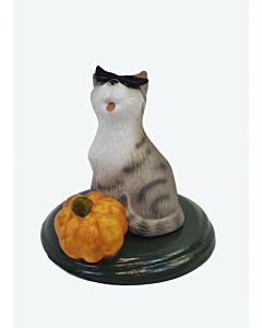Grey Tabby w/ Pumpkin