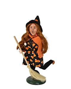 Girl Witch on Broom