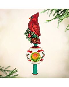 Majestic Cardinal Greetings Finial