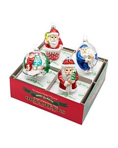 CC 4 Count 3.25" Santa Figures
