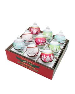 Festive Fete 9 Count Signature Flocked Rounds