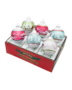 Festive Fete 6 Count Signature Flocked Rounds