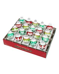 Holiday Splendor 20 Count Signature Flocked Rounds