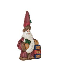 The Joy Block Tall Hat Santa