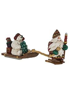 Snowshoe Santa w/ Polar Bear