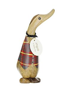 Red and Gold Tartan Duckling