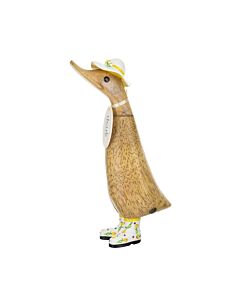 White and Yellow Flower Hat Duckling