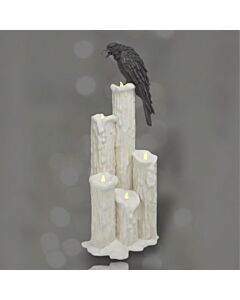 Candles with Crow