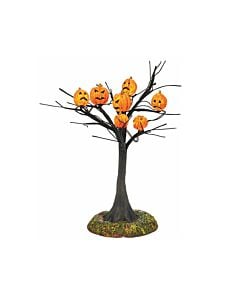 Scary Pumpkins Lit Tree