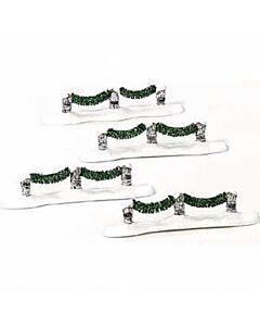 Birch Fence, Set of 4