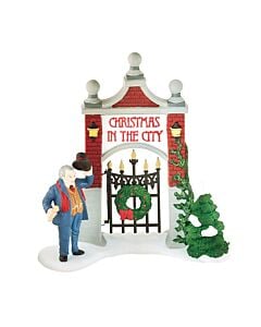 ''A Key To The City'' Christmas in the City Sign