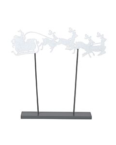 Santa's Sleigh Silhouette
