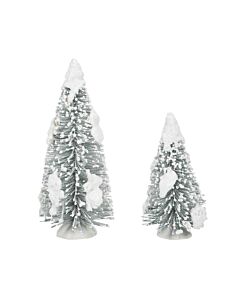 Snow Laden Trees, Set of 2