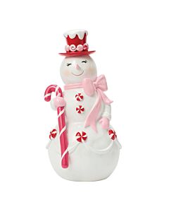 Snowman with Candy Cane