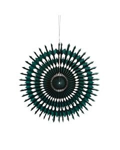 12" Honeycomb Flower, Dark Green