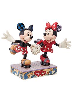 Mickey and Minnie Roller Skating