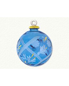 Clear Etched Blue Classy