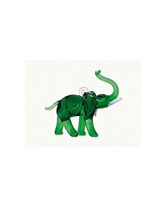 Full- Size Black Glass Elephant