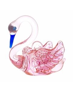 Full- Size Pink Swan Ornament