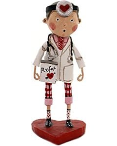 The ESC and Co. Love Doctor figurine features a playful boy dressed as a whimsical doctor of love, spreading joy and affection. This charming piece adds a touch of humor and heart to any display.