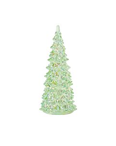 Lit Iridescent Green Tree Acrylic