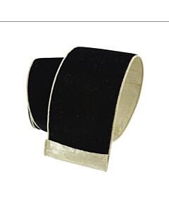 Black Flashy Velvet, 2.5"