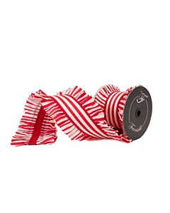 Red and White Candy Wrap Ruffle